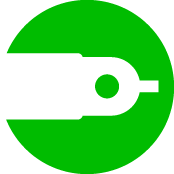 Icona di un misuratore di glucosio con un design semplice e moderno, su sfondo verde.