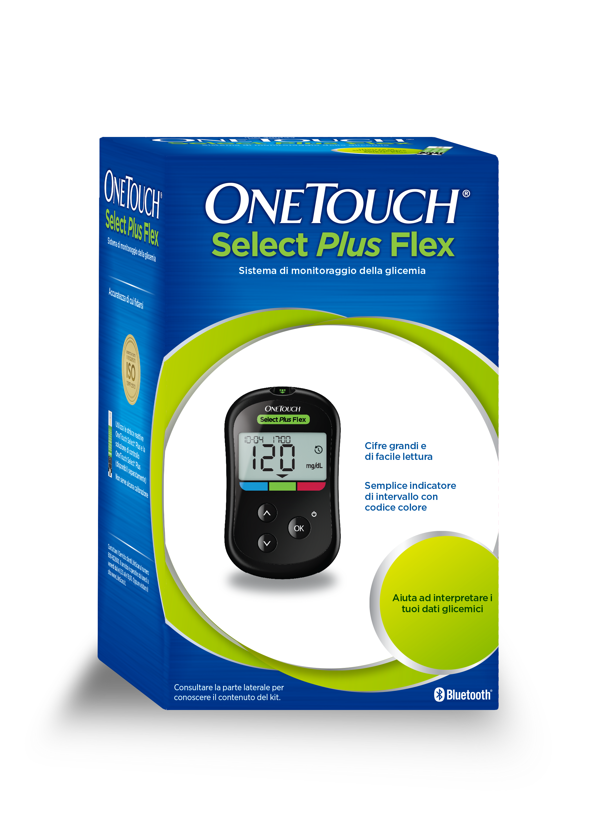 Il glucometro OneTouch Select Plus Flex® rende semplice comprendere il significato dei risultati glicemici