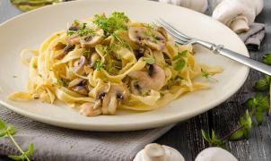 piatto di pasta in primo piano